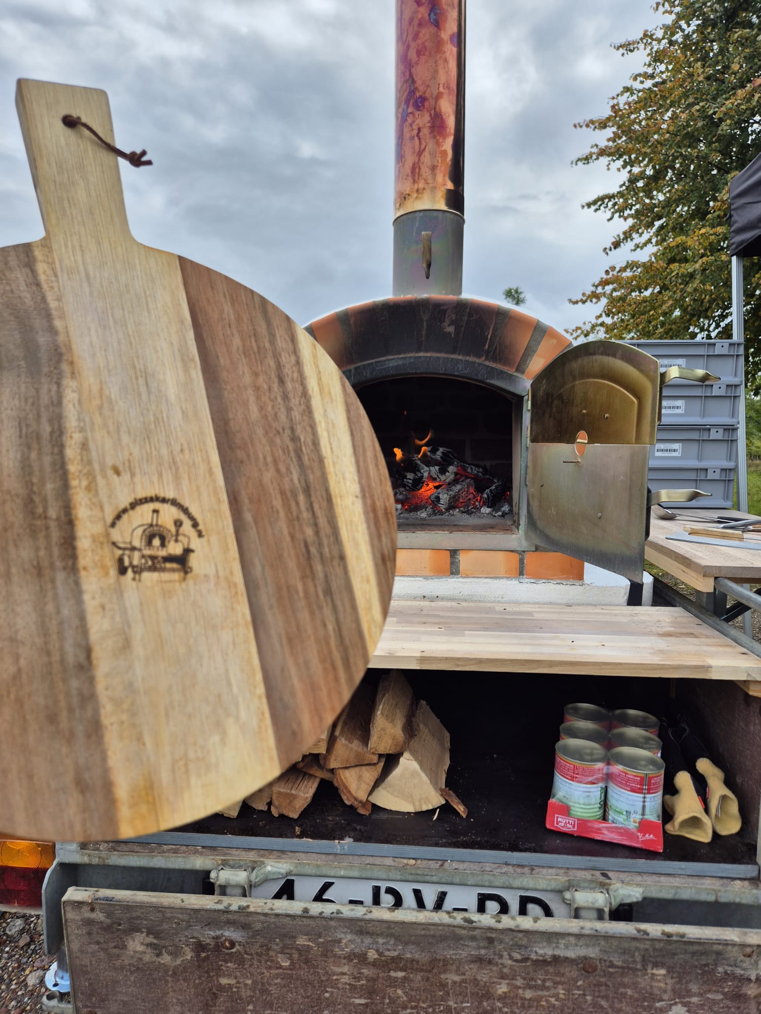 Pizza-oven klaar voor gebruik